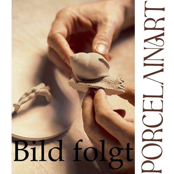 Porzellanfigur | Schnecke mit Pan, Gold