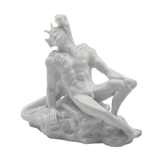 Porzellanfigur |  Pan liegend