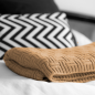 Preview: Strickdecke | H Design. Beige