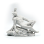 Preview: Porzellanfigur |  Pan liegend