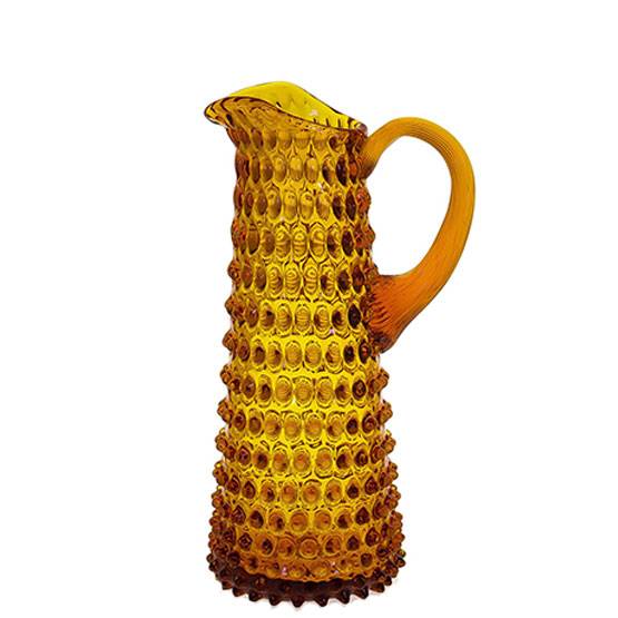 Nuppenglas-Karaffe ♕ Schloss Ludwigsburg, Amber-Glas