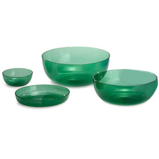 Cottage Park ♕ Russisch grüne Glasschalen