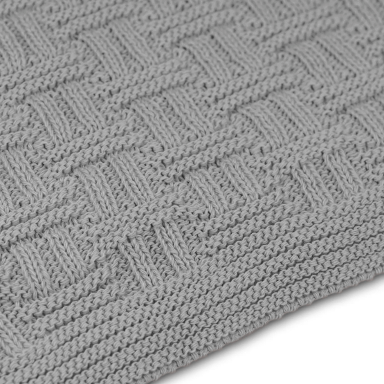 Strickdecke | H Design. Hellgrau