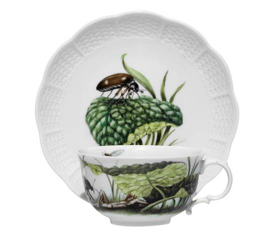 Porzellantasse | Pan mit Maikäfer - Pans versunkener Garten Porzellantasse | Pan mit Maikäfer - Pans versunkener Garten
