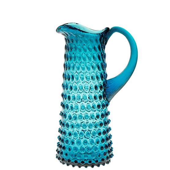 Nuppenglas-Karaffe ♕ Schloss Ludwigsburg, Aquamarin-Glas
