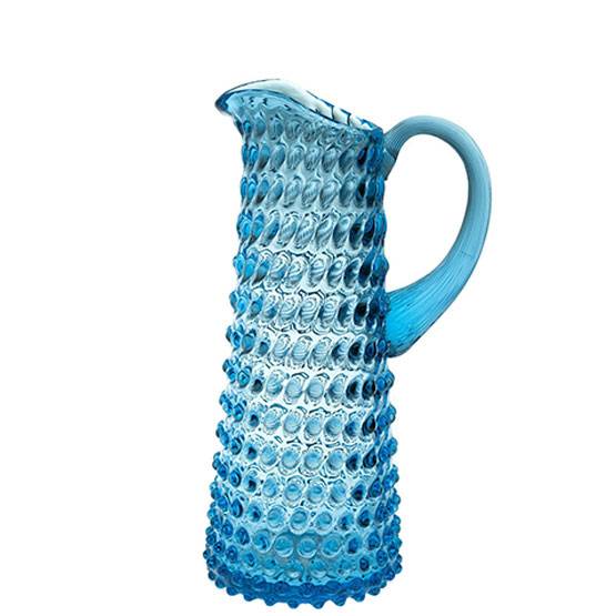 Nuppenglas-Karaffe ♕ Schloss Ludwigsburg, Azure-Glas