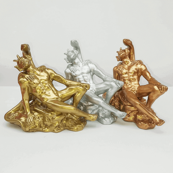 Figured'Art | Pan liegend. Platin Figured'Art | Pan liegend. Platin