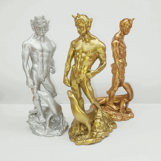 Figured'Art | Pan stehend. Bronze