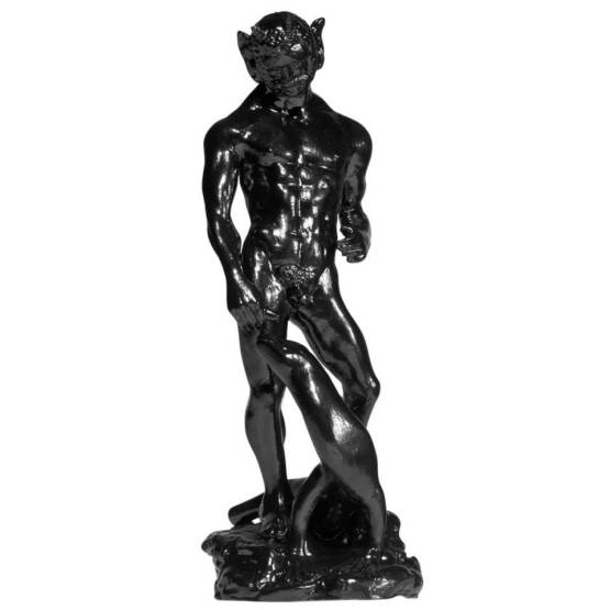 Porzellanfigur | Pan stehend. Schwarzporzellan Porzellanfigur | Pan stehend. Schwarzporzellan