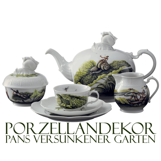 Porzellankanne | Pans versunkener Garten